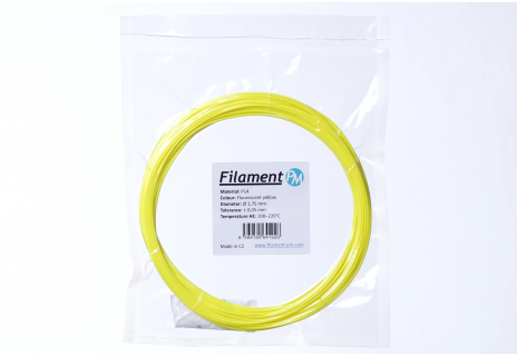 Sample PLA - fluorescent yellow (1,75 mm; 10 m)