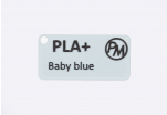 Sample PLA+ - "Baby Blue" (1,75 mm; 10 m)