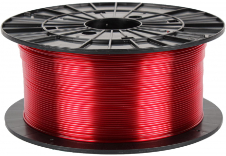 PETG - transparent red (1,75 mm; 1 kg)