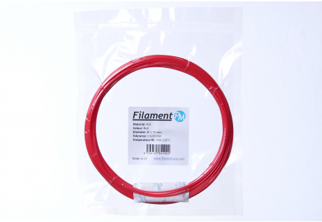 Sample PLA - red (1,75 mm; 10 m)